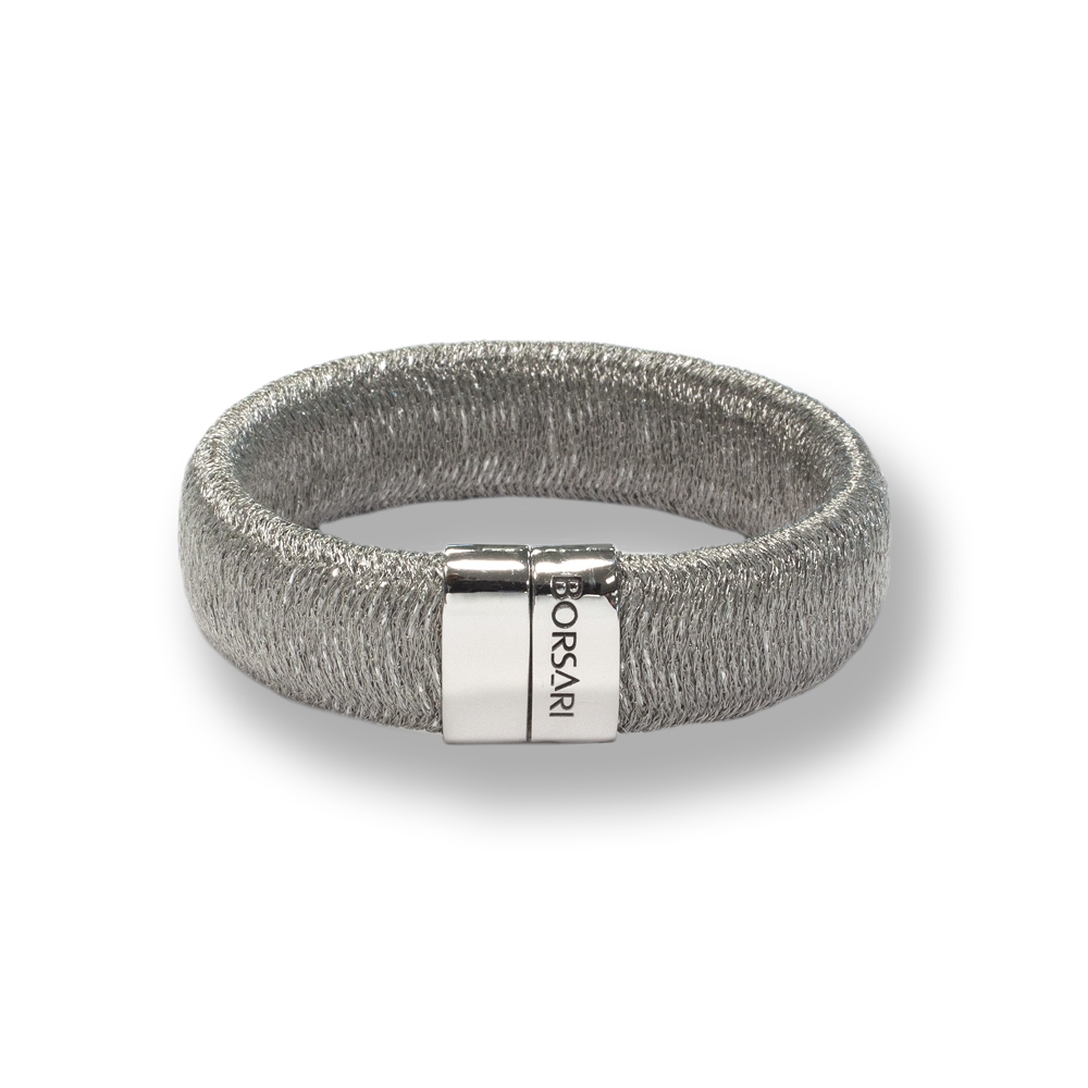 Bracciale Borsari Gioielli in filato metallico ed argento 925%