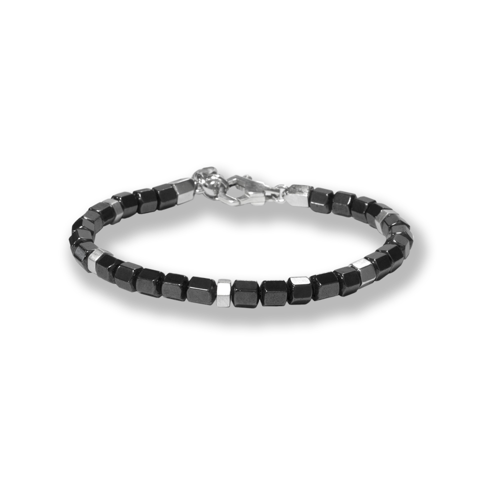 Bracciale Borsari Gioielli con elementi in argento 925% ed ematite