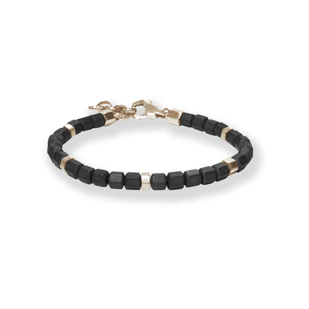 Bracciale Borsari Gioielli con elementi in argento 925% ed ematite