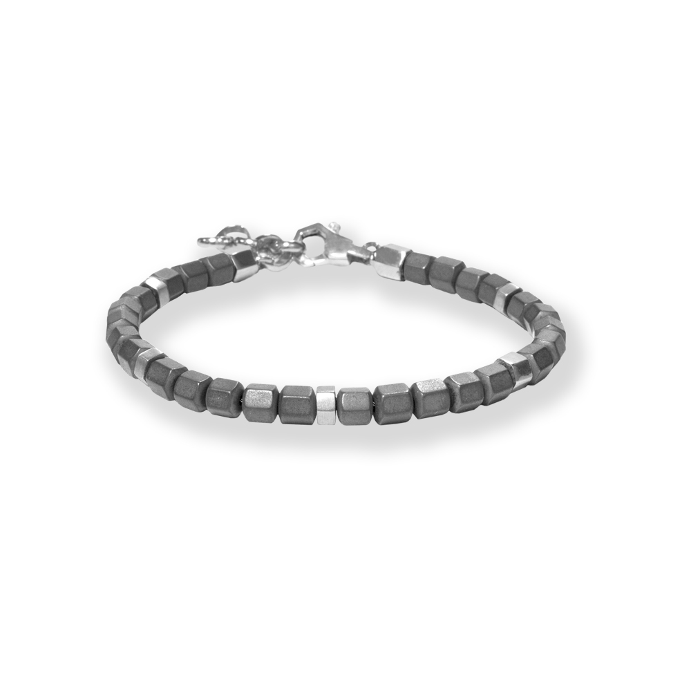 Bracciale Borsari Gioielli con elementi in argento 925% ed ematite
