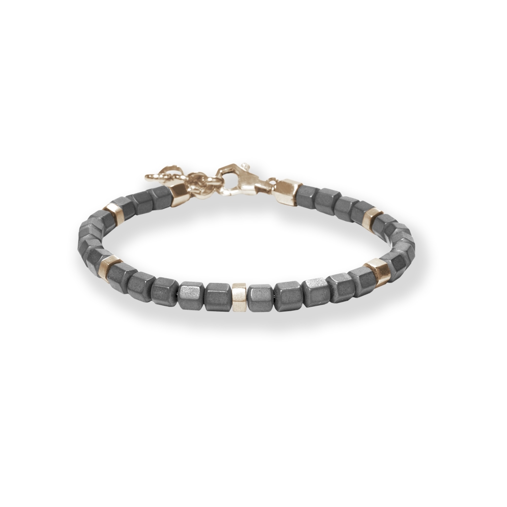 Bracciale Borsari Gioielli con elementi in argento 925% ed ematite