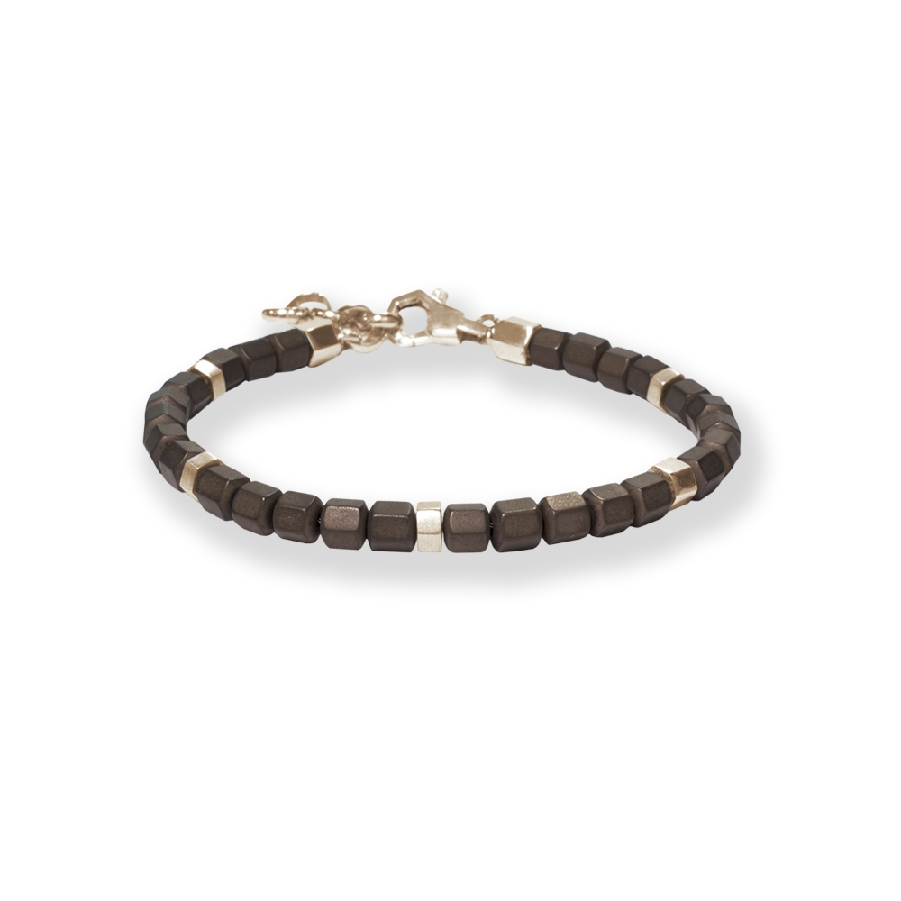 Bracciale Borsari Gioielli con elementi in argento 925% ed ematite