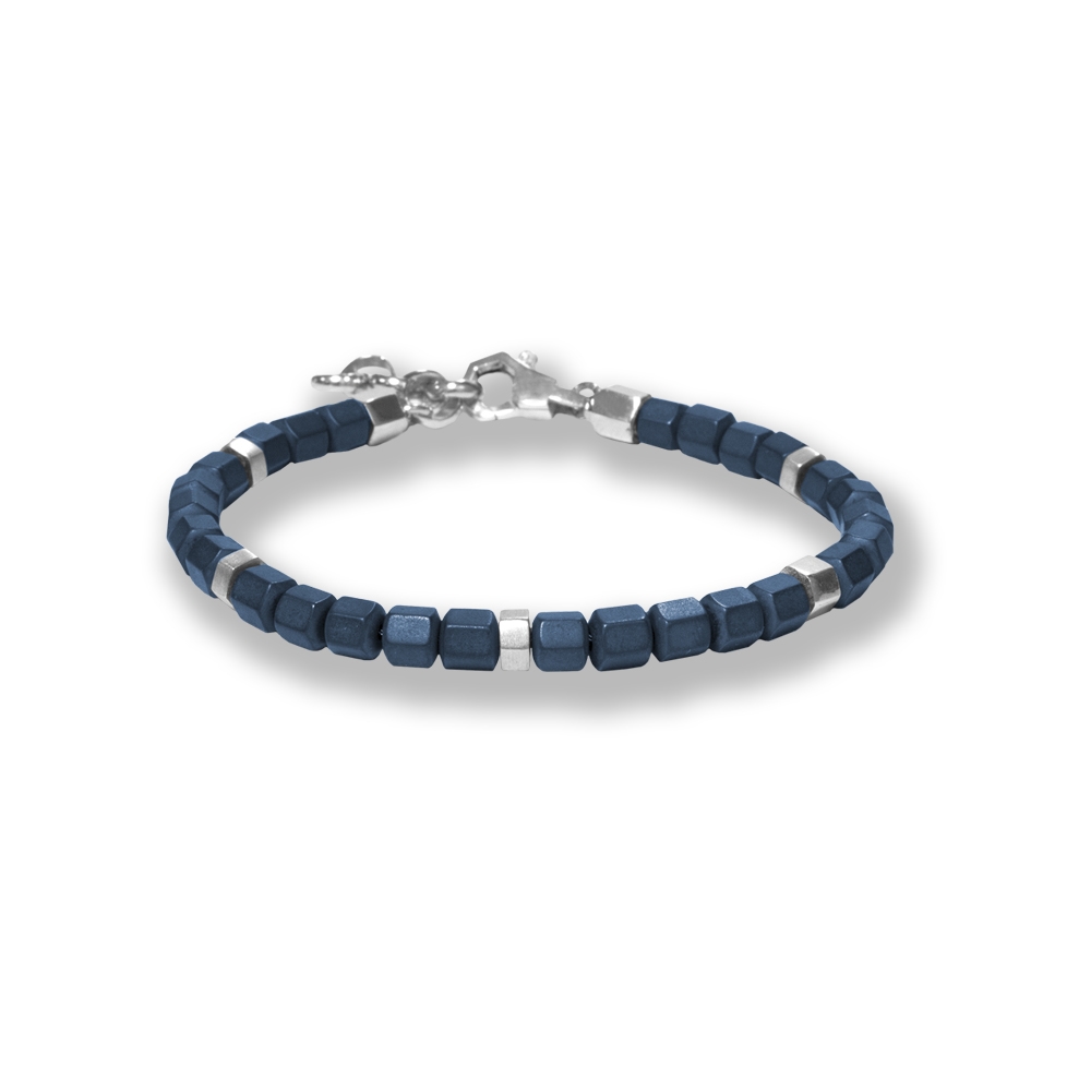 Bracciale Borsari Gioielli con elementi in argento 925% ed ematite