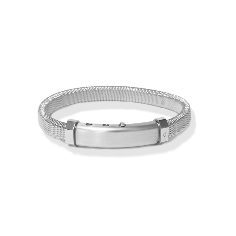 Bracciale Borsari Gioielli in acciaio 316L e diamante naturale