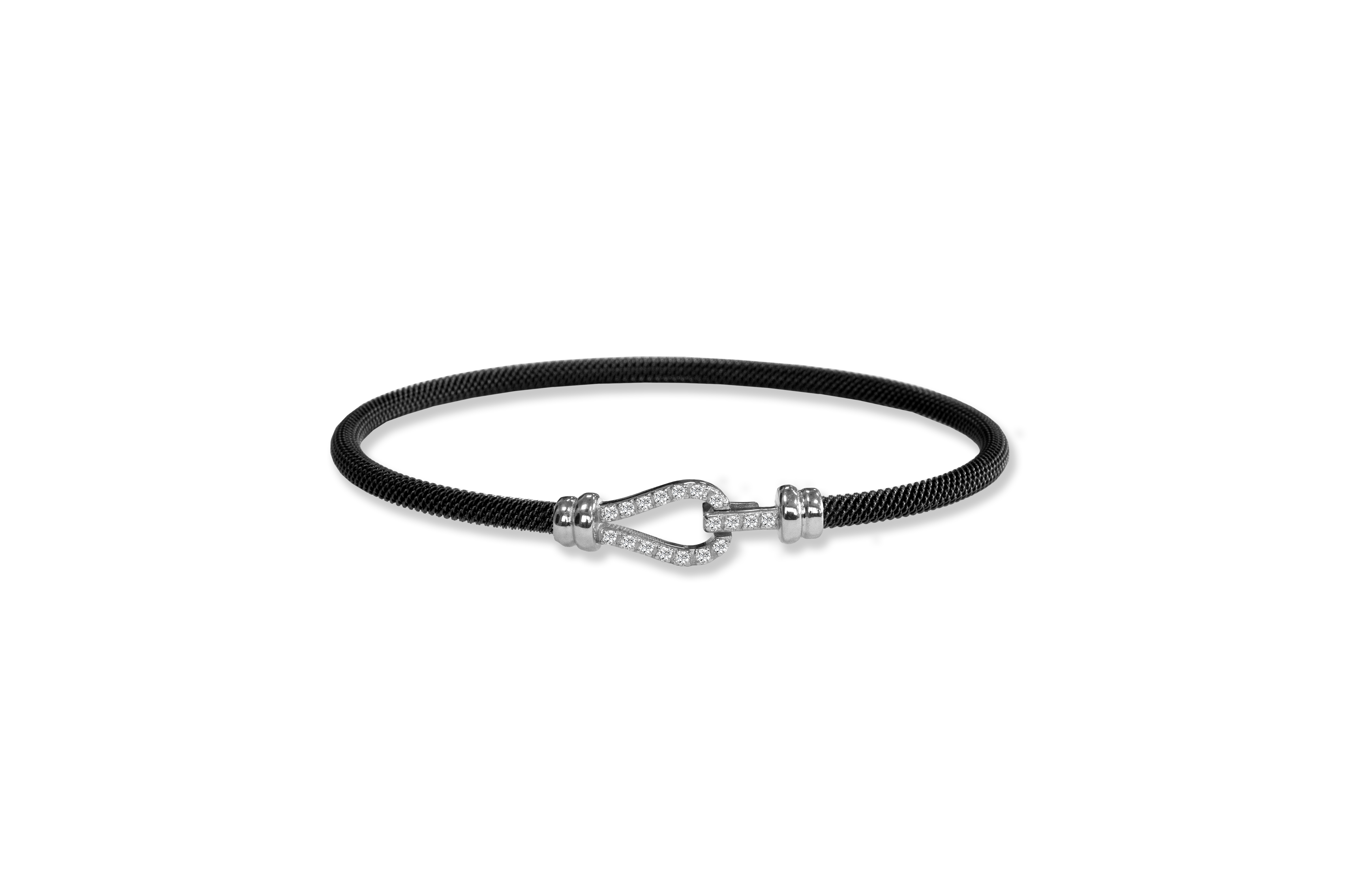 Bracciale Borsari Gioielli in acciaio e chiusura in argento 925%