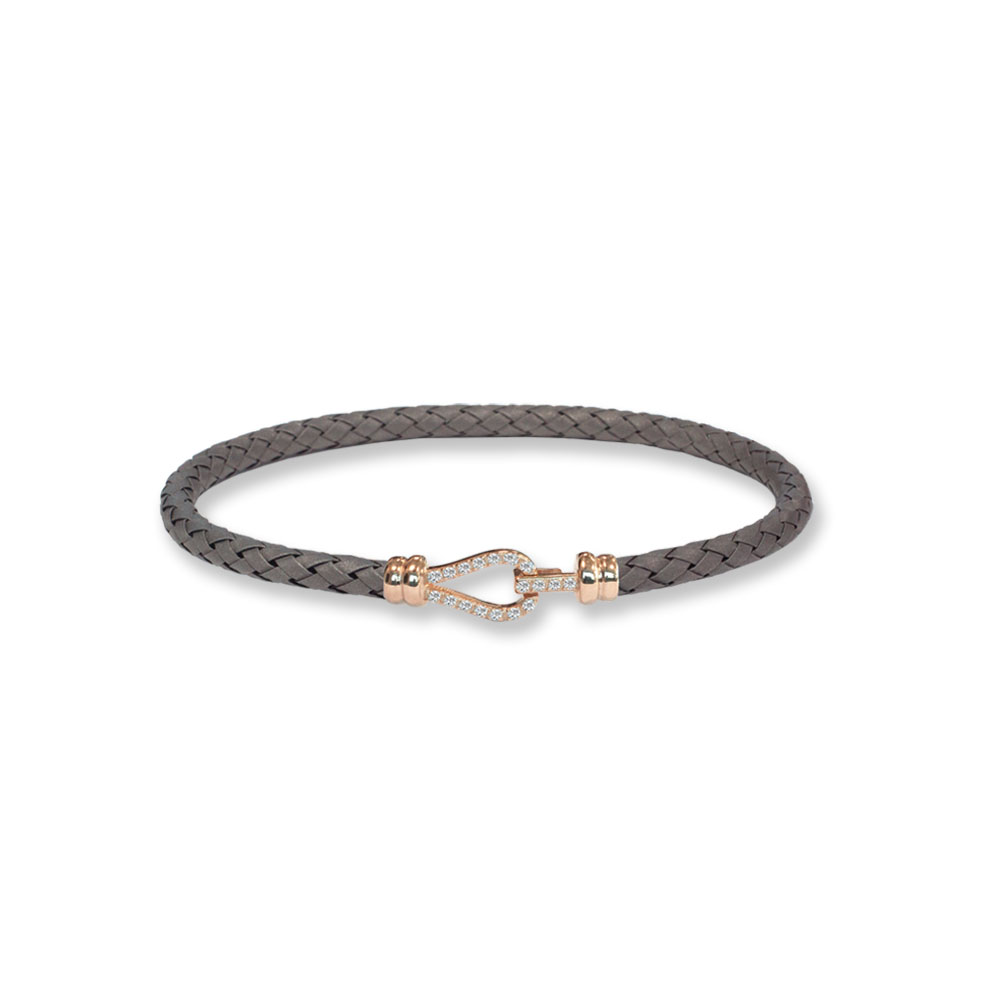 Bracciale Borsari Gioielli in titanio e chiusura in oro 18KT