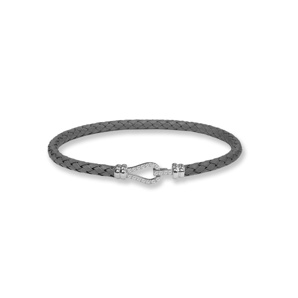 Bracciale Borsari Gioielli in titanio e chiusura in oro 18KT