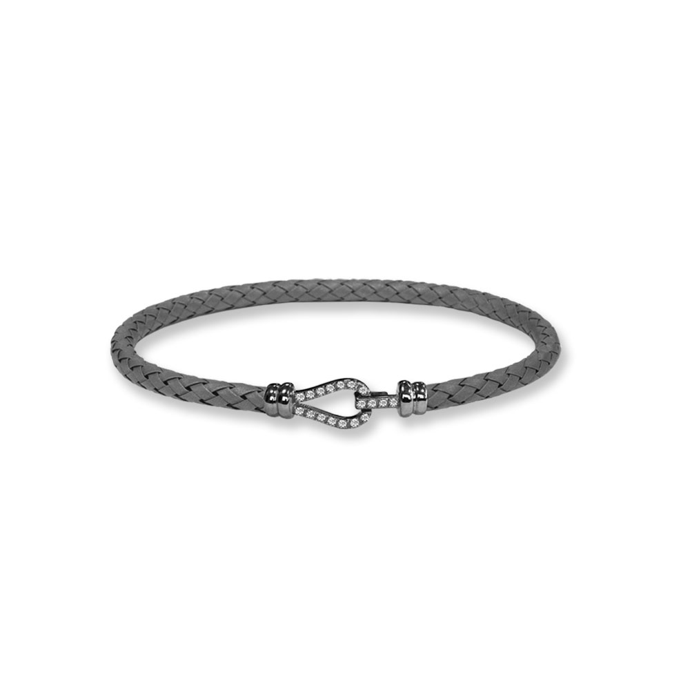 Bracciale Borsari Gioielli in titanio e chiusura in oro 18KT