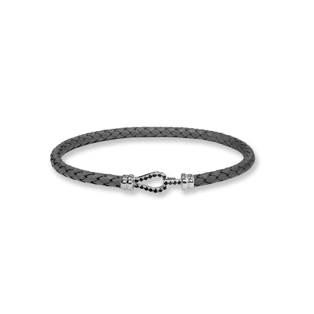 Bracciale Borsari Gioielli in titanio e chiusura in oro 18KT