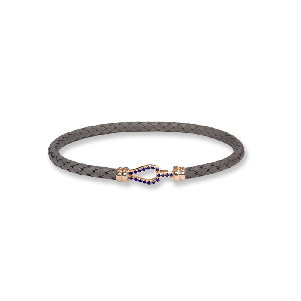 Bracciale Borsari Gioielli in titanio e chiusura in oro 18KT