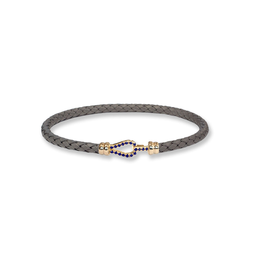 Bracciale Borsari Gioielli in titanio e chiusura in oro 18KT