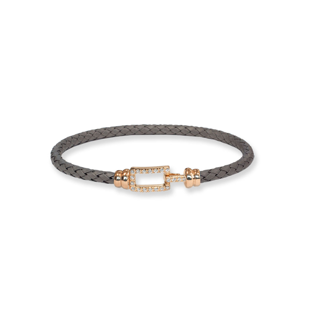 Bracciale Borsari Gioielli in titanio e chiusura in oro 18KT