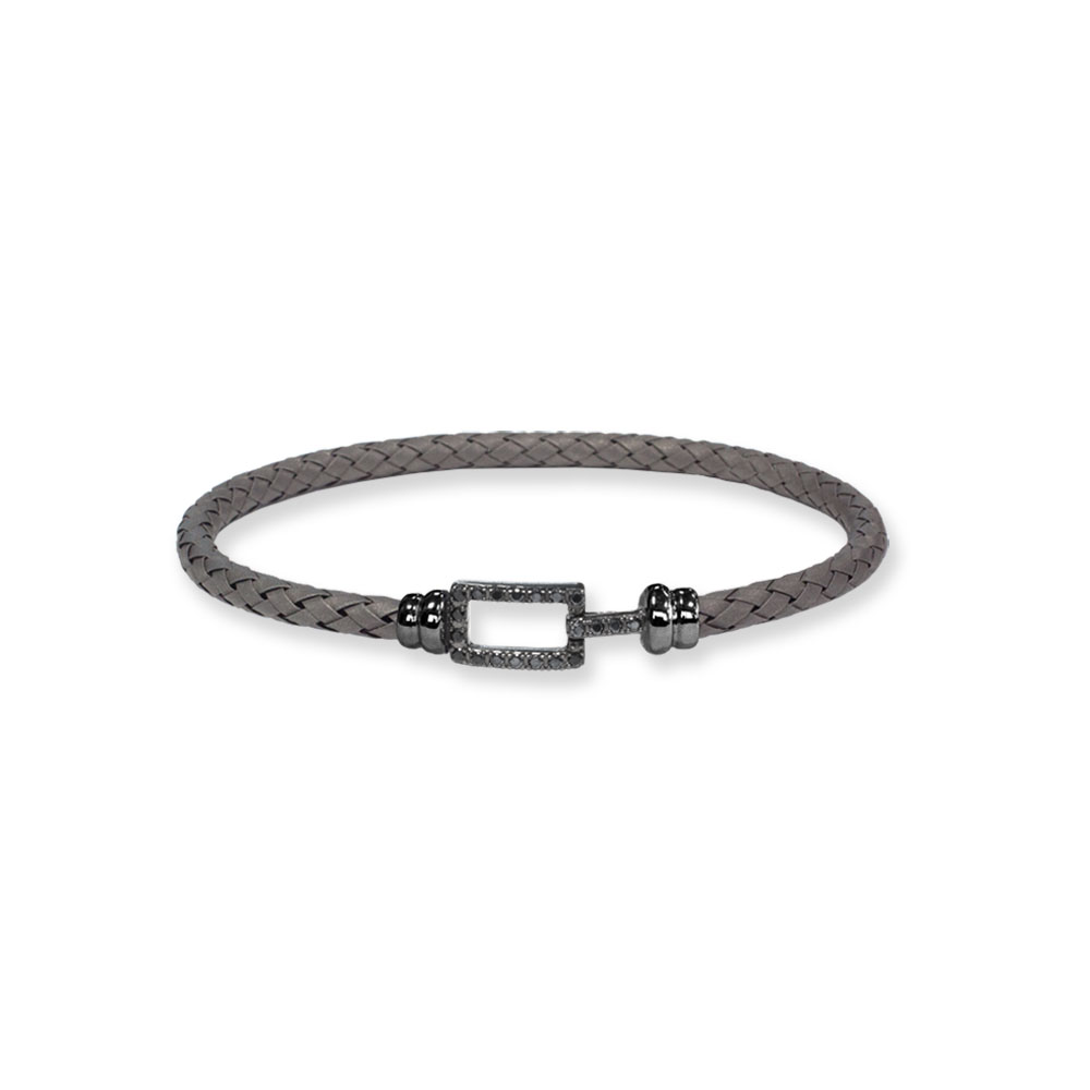 Bracciale Borsari Gioielli in titanio e chiusura in oro 18KT