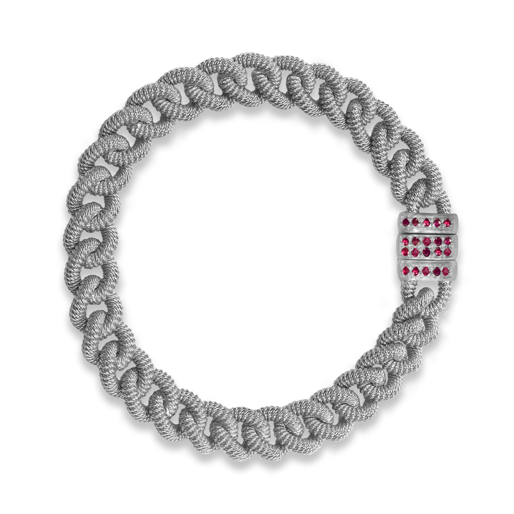 Bracciale "grumetta" Borsari Gioielli  in argento 925%