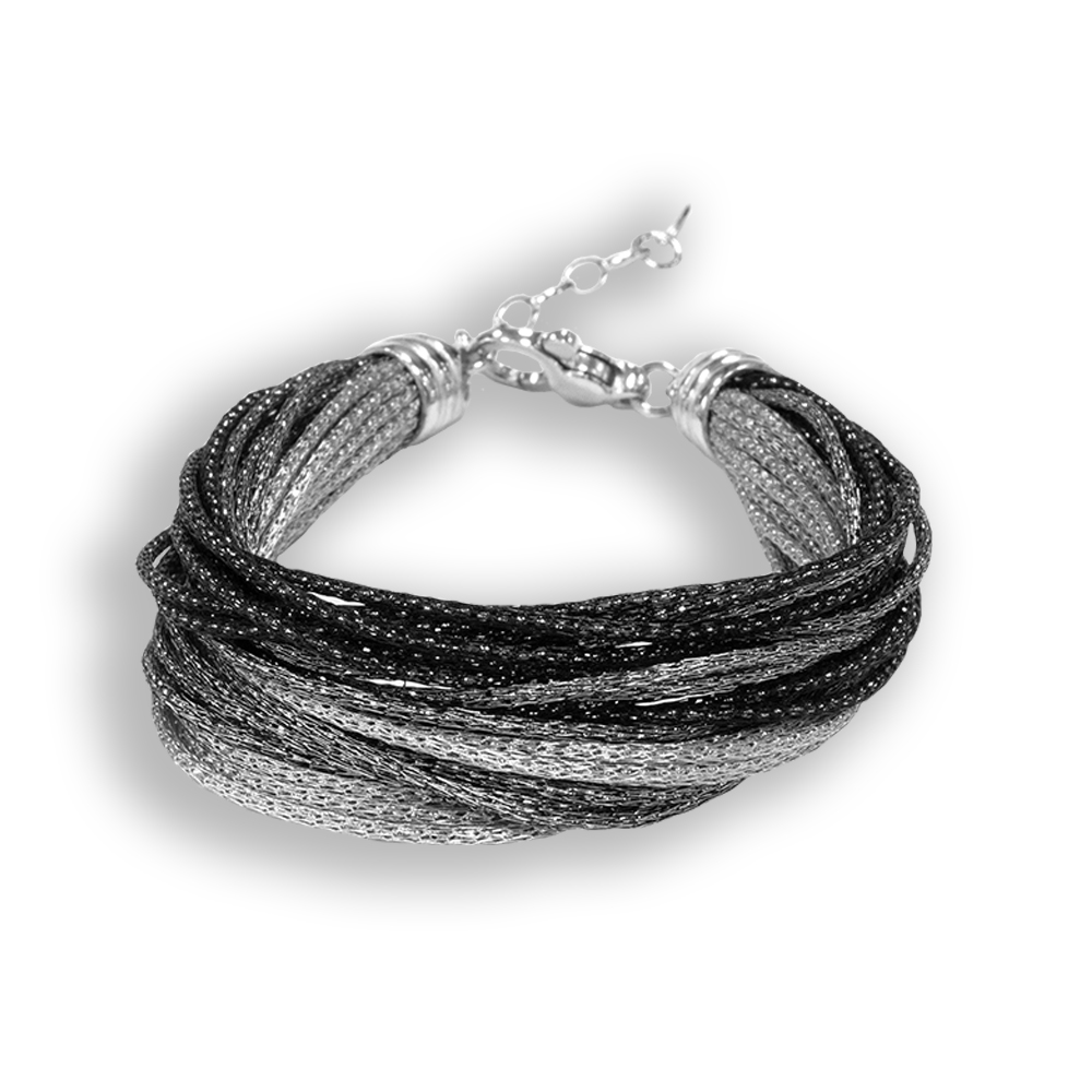 Bracciale Borsari Gioielli in filato metallico smaltato