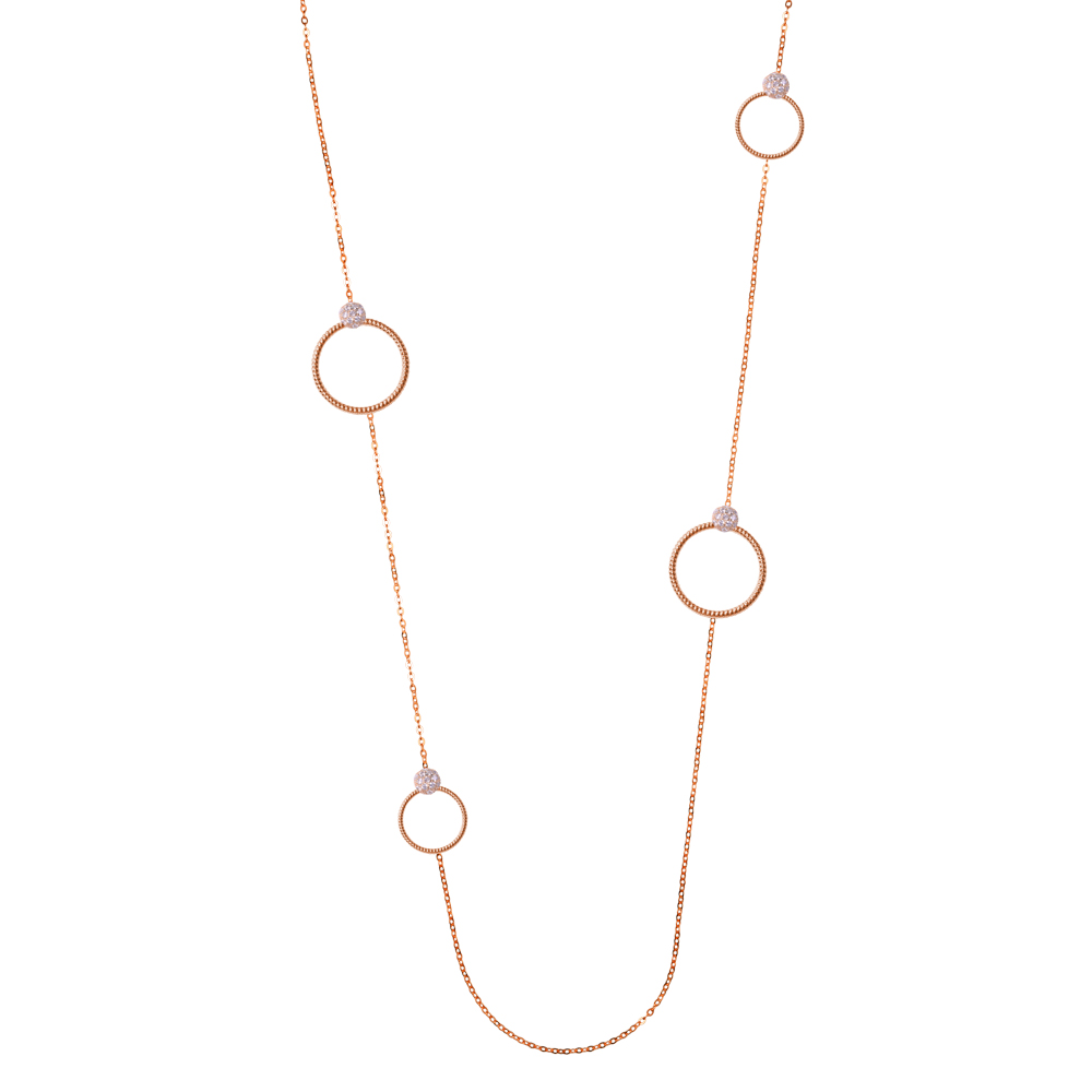 Collana Borsari Gioielli in argento 925% e zirconi