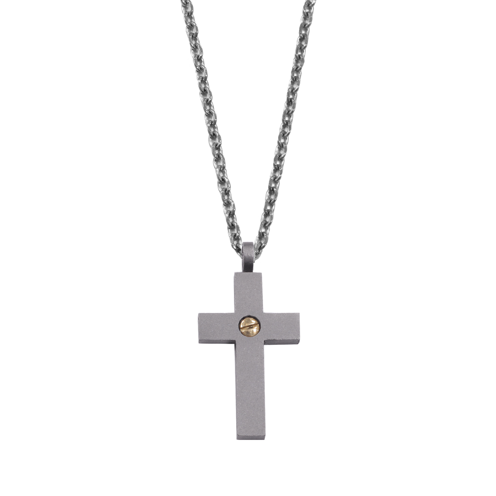 Pendente Borsari Gioielli in titanio e oro