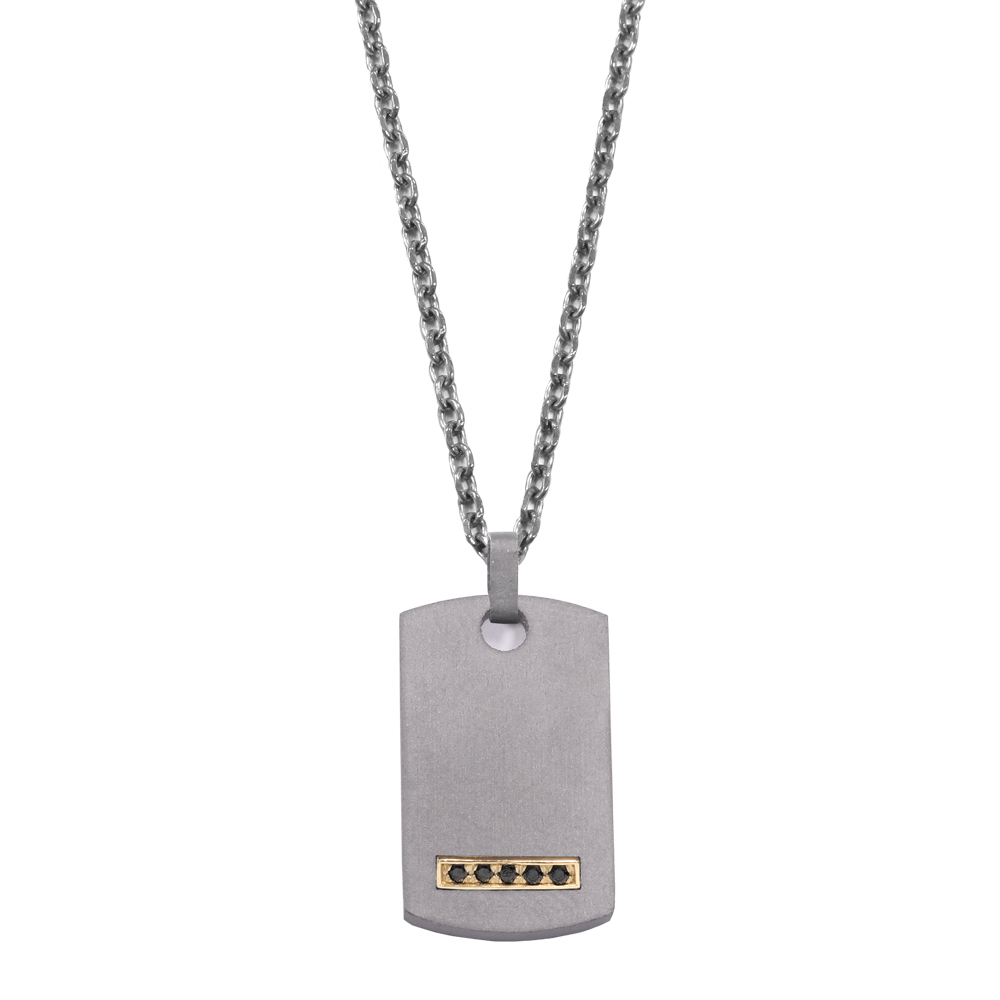 Pendente Borsari Gioielli in titanio e oro